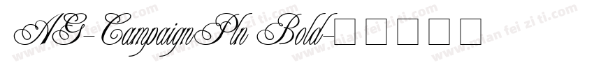 AG-CampaignPln Bold字体转换